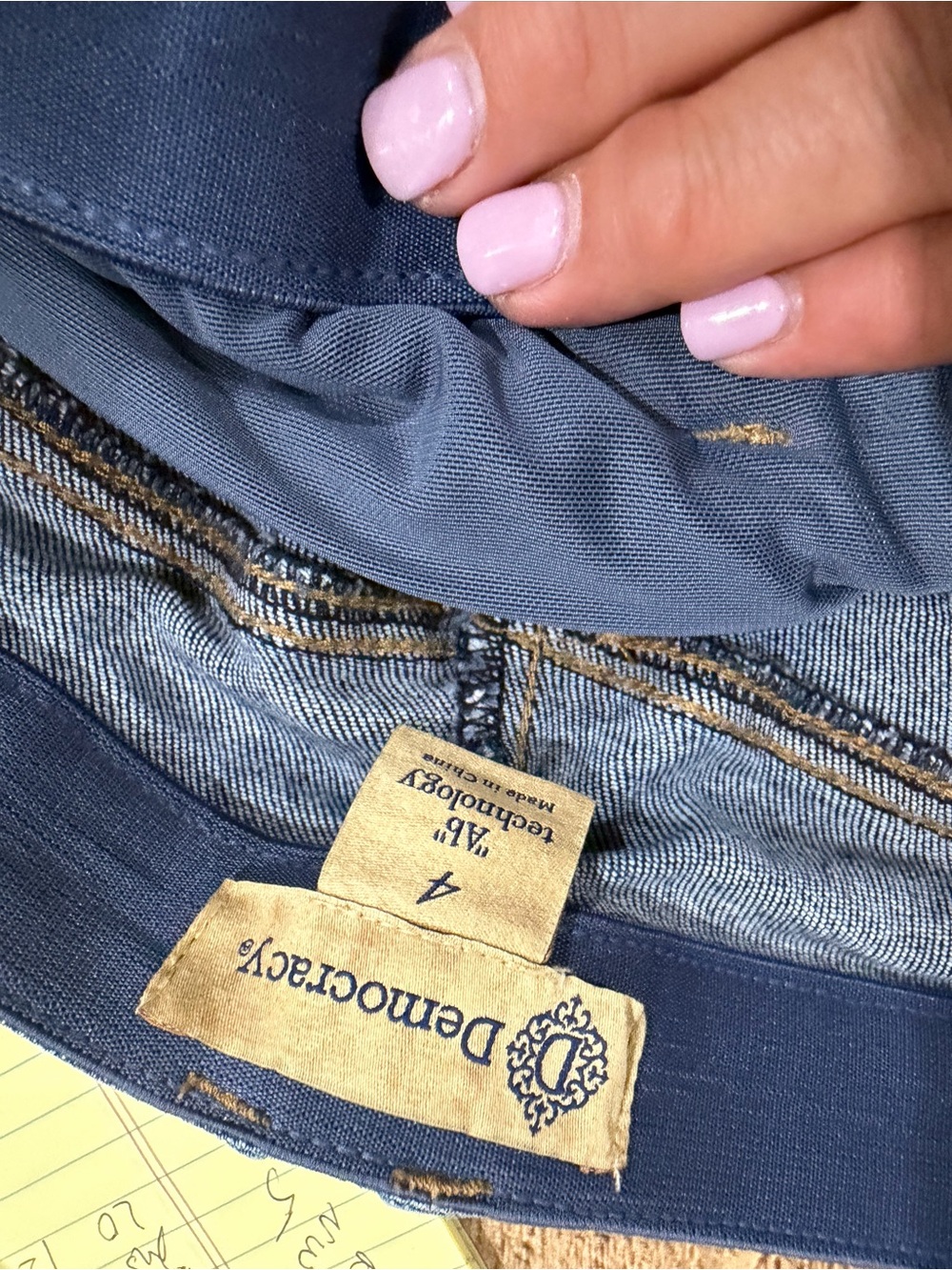 Democracy AbTechnology High Rise Jeans With Slimming Abdominal Panel Size 4 - Picture 7 of 8